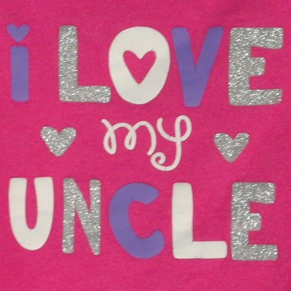 JUMPING BEANS •I Love My Uncle  Baby Onesie • 24M - Picture 2 of 6